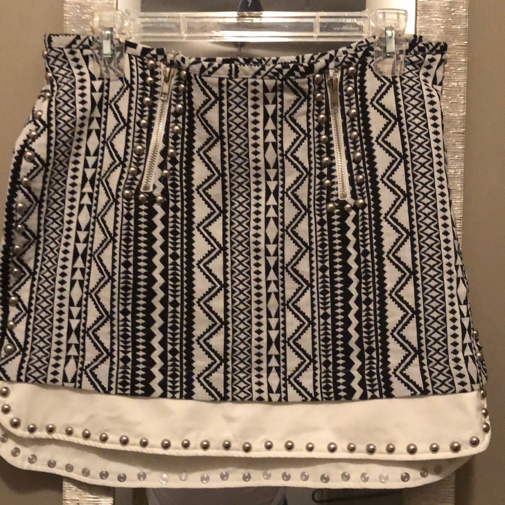 Black and white skirt